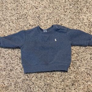 Ralph Lauren Classic Blue Infant Sweatshirt- 6 months